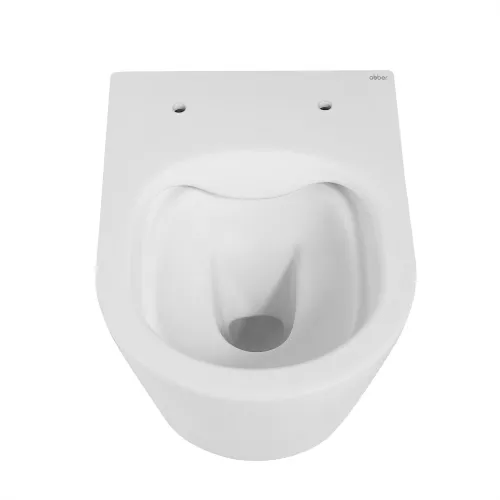 Унитаз ABBER Bequem AC1102MW подвесной белый матовый, безободковый, Выбрать цвет: Белый матовый, изображение 5