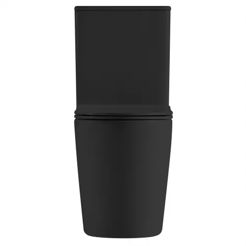 Унитаз ABBER Bequem AC1112TMB компакт черный матовый, безободковый, Выбрать цвет: Черный матовый, изображение 6