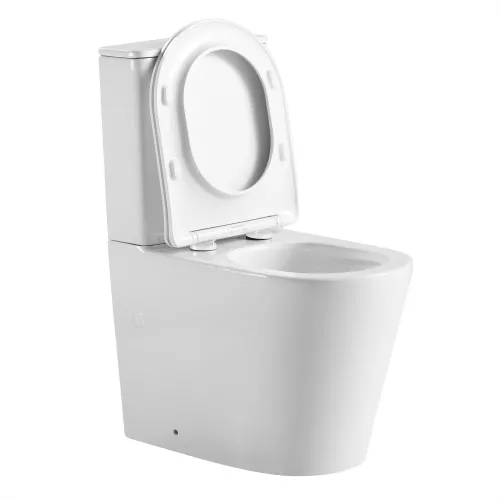 Унитаз ABBER Bequem AC1112TMW компакт белый матовый, безободковый, Выбрать цвет: Белый матовый, изображение 8