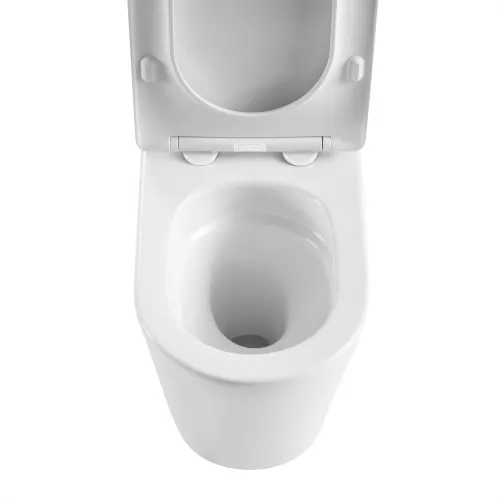 Унитаз ABBER Bequem AC1112TMW компакт белый матовый, безободковый, Выбрать цвет: Белый матовый, изображение 9