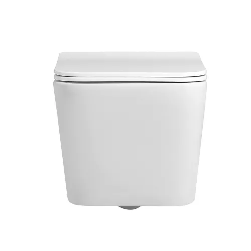 Унитаз ABBER Rechteck AC1201MW подвесной белый матовый, безободковый, Выбрать цвет: Белый матовый, изображение 5