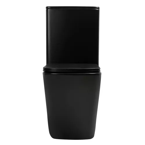 Унитаз ABBER Rechteck AC1210TMB компакт черный матовый, безободковый, смыв торнадо, Выбрать цвет: Черный матовый, изображение 5