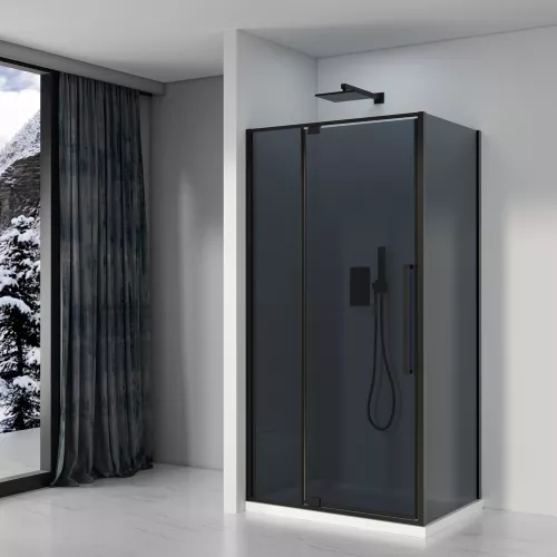 Душевые ограждения: Душевое ограждение Black&White S818 BG 1 в магазине Акватория