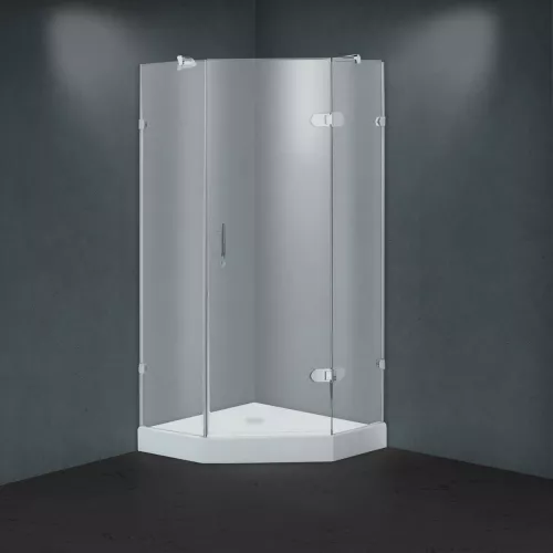 Душевое ограждение TIMO BY-839 F матовое стекло с поддоном, Выбрать размер: 80x80, изображение 2