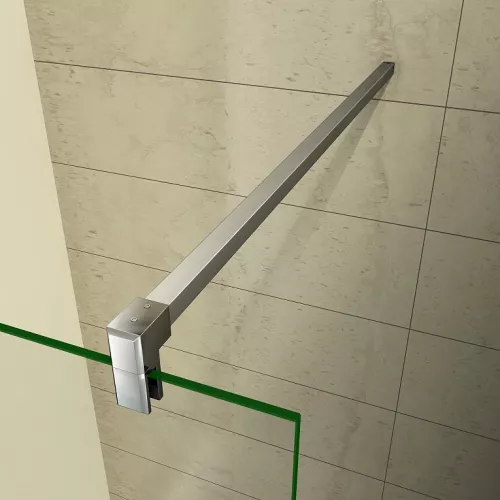 Душевая перегородка Good Door WALK IN SP, черный профиль, Цвет стекла: прозрачное, Цвет профиля: Черный, Выбрать размер: 110, изображение 2