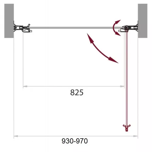 Душевая дверь в нишу BelBagno SELA-B-1-95-P-Cr, изображение 4