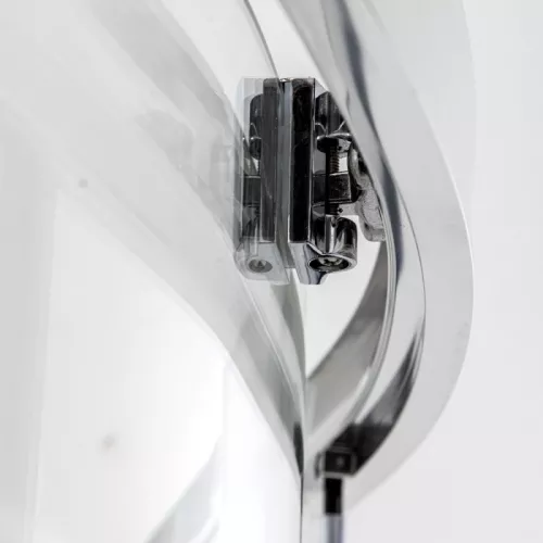 Душевое ограждение HC 80/90/100/120  DTO четверть круга, Цвет стекла: прозрачное, Цвет профиля: Хром, Выбрать размер: 80х80, изображение 6
