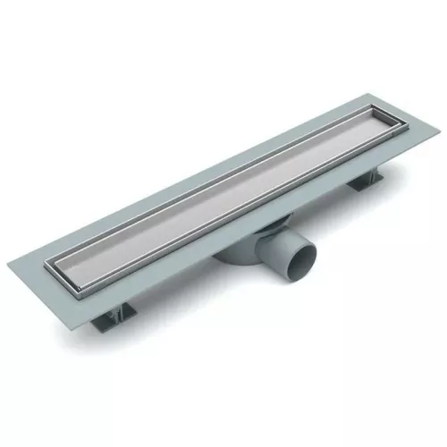 Желоб линейный ESBANO  E-TILE-50MC/70MC  матовый хром, Выбрать цвет: Матовый хром, Выбрать размер: 500