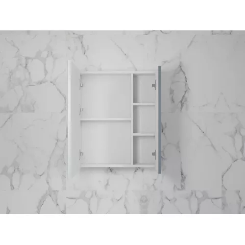 Зеркальный шкаф «Стокгольм»  графит софт, Выбрать цвет: Графит, Выбрать размер: 60, изображение 2