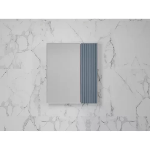 Зеркальный шкаф «Стокгольм»  графит софт, Выбрать цвет: Графит, Выбрать размер: 60, изображение 3