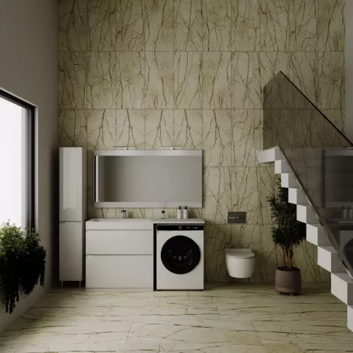 Тумба напольная 2 ящика Style Line с раковиной  Даллас левая/правая, Выбрать размер: 150