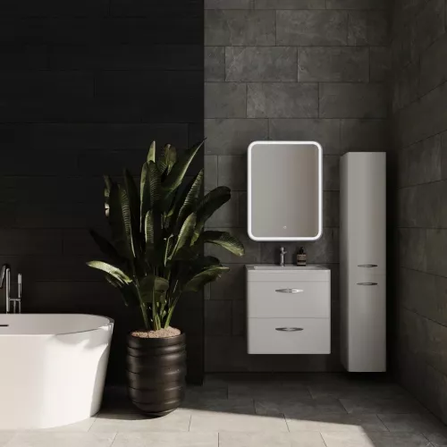 Тумба подвесная с раковиной Style Line Каре, Выбрать размер: 60, изображение 10