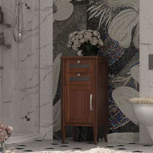 Комод левый OPADIRIS Мираж  светлый орех, Ориентация: Левая, Выбрать цвет: Светлый орех, изображение 2