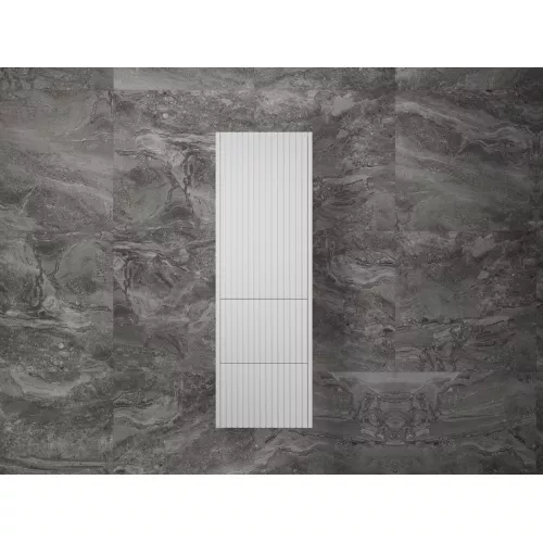 Пенал «Стокгольм» 360 см подвесной 2 ящика белый рифленый софт, Выбрать цвет: Белый, изображение 4