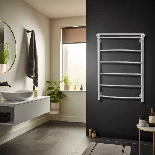 Полотенцесушитель Secado Милан 1 СП с полочкой , водяной, хром, Выбрать размер: 40х60, изображение 3