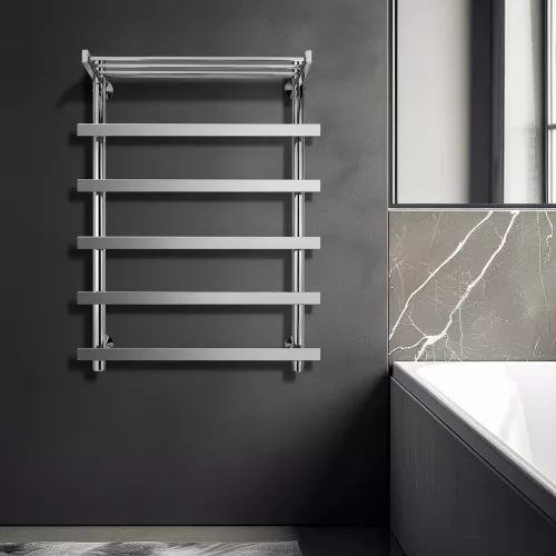 Полотенцесушитель Secado Понтида 1 СП с полочкой,  водяной, хром, Выбрать размер: 50х60, изображение 4