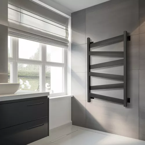 Полотенцесушитель Secado Мирано плюс ,водяной, ЧЕРНЫЙ МАТОВЫЙ, Выбрать размер: 40х60, изображение 3