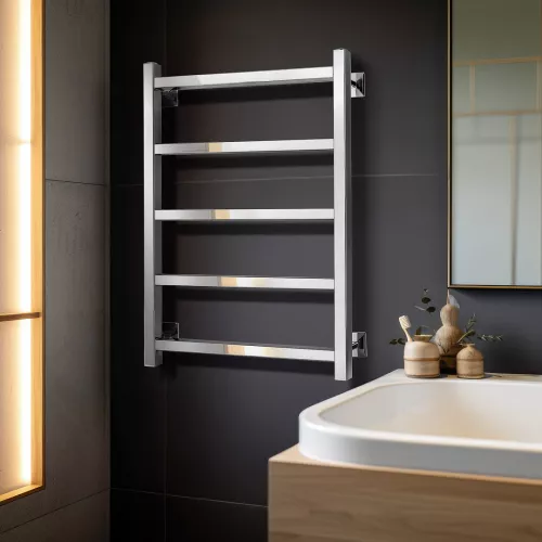 Полотенцесушитель Secado Корсико 1 водяной, хром, Выбрать цвет: Хром, Выбрать размер: 40х60, изображение 3