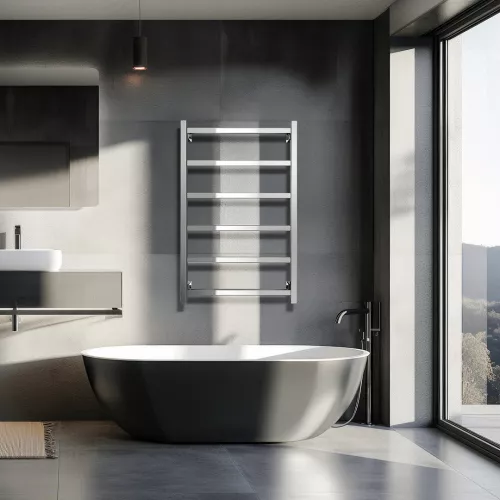 Полотенцесушитель Secado Корато 1  водяной, хром, Выбрать цвет: Хром, Выбрать размер: 40х60, изображение 3