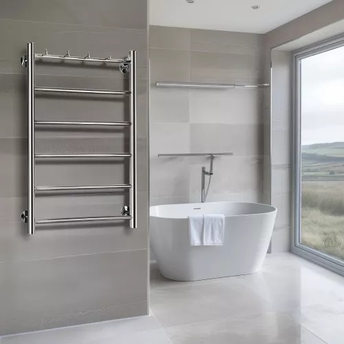 Полотенцесушитель Secado Триада 1 К ,с крючками, водяной, хром, Выбрать размер: 40х60, изображение 4