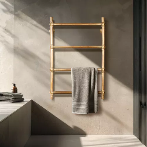 Полотенцесушитель латунный Secado Флоренция 1 водяной, бронза, Выбрать размер: 40х60, изображение 2