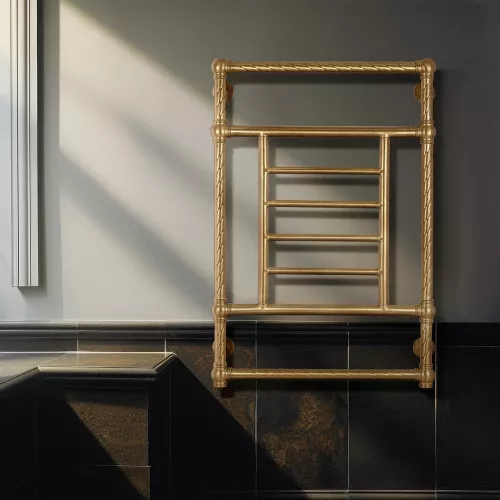 Полотенцесушитель латунный Secado Фалерони 3 Trenza водяной, бронза, Выбрать размер: 50х80, изображение 2