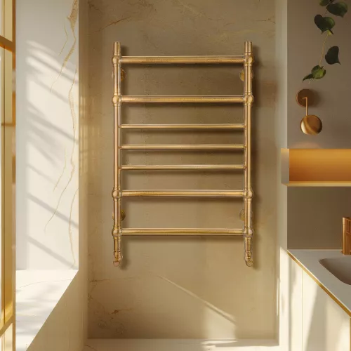 Полотенцесушитель латунный Secado Флоренция 4 водяной, бронза, Выбрать размер: 40х60, изображение 2