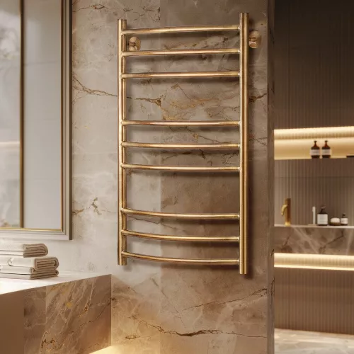 Полотенцесушитель латунный Secado Милан 3  водяной, бронза, Выбрать размер: 40х60, изображение 2