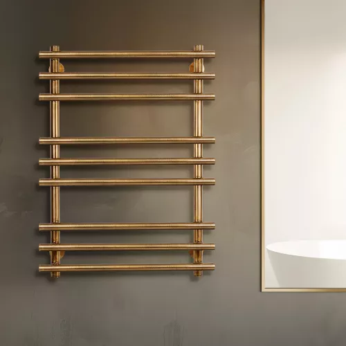 Полотенцесушитель латунный Secado Турин плюс водяной, бронза, Выбрать размер: 40х60, изображение 2