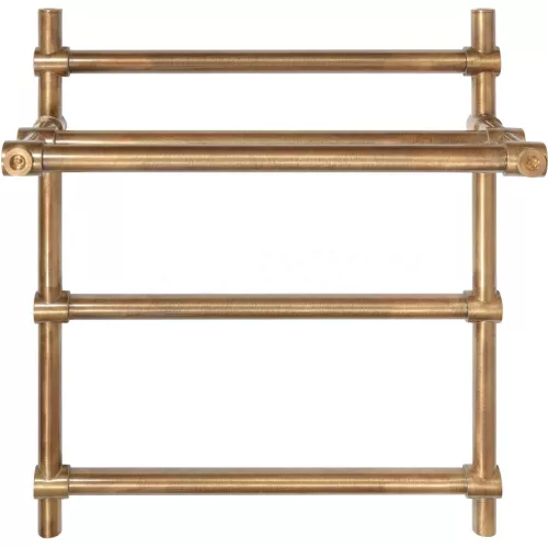 Полотенцесушитель латунный Secado Флоренция 3 с полочкой, водяной, бронза, Выбрать размер: 40х60