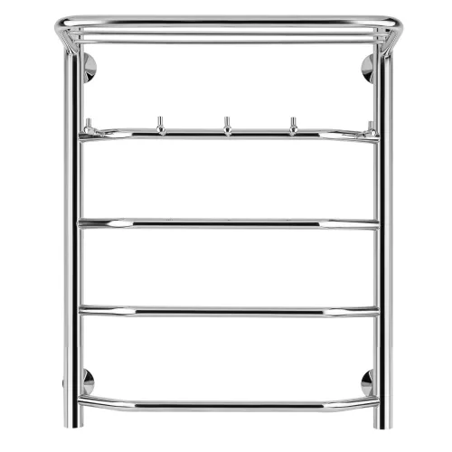 Полотенцесушитель Secado Агата 1 КСП , с крючками и полочкой, электрический L/R хром, Выбрать размер: 40х60, Ориентация: левая