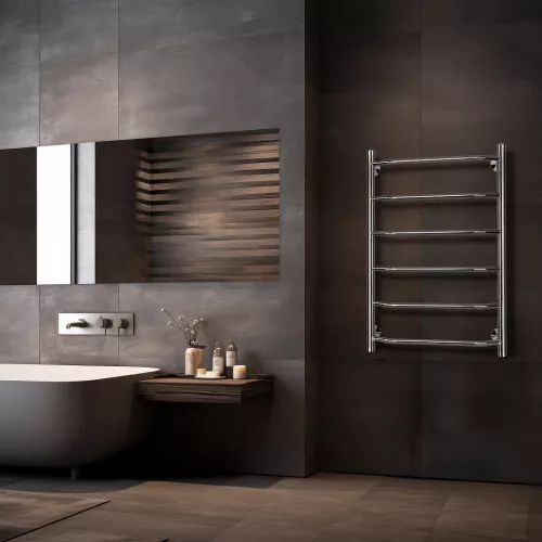 Полотенцесушитель Secado Агата 1  электрический L/R хром, Выбрать размер: 40х60, Ориентация: левая, изображение 2