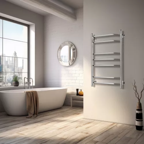 Полотенцесушитель Secado Агата 2  электрический L/R  хром, Выбрать размер: 40х60, Ориентация: левая, изображение 2