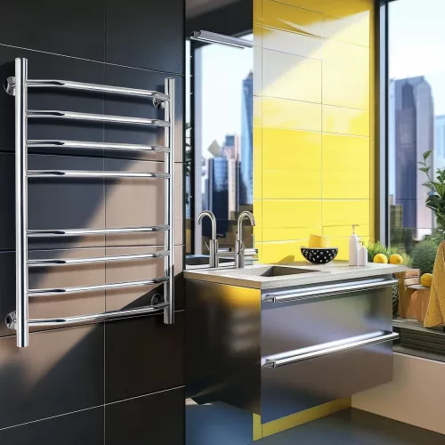 Полотенцесушитель Secado Агата 4  электрический L/R  хром, Выбрать размер: 40х60, Ориентация: левая, изображение 2