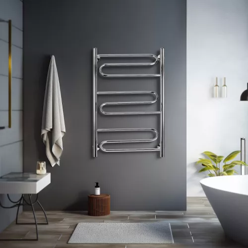 Полотенцесушитель Secado Валенсия 1  электрический L/R хром, Выбрать размер: 40х60, Ориентация: левая, изображение 2