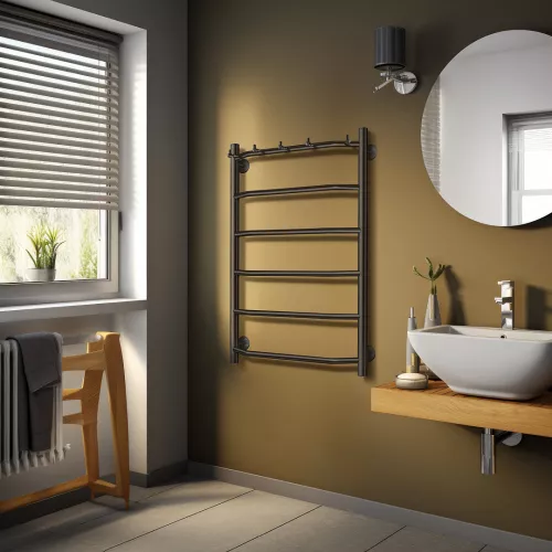 Полотенцесушитель Secado Агата 1 К , с крючками , электрический L/R хром, Выбрать размер: 40х60, Ориентация: левая, изображение 3