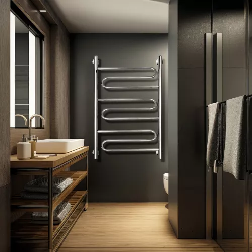 Полотенцесушитель Secado Валенсия 1  электрический L/R хром, Выбрать размер: 40х60, Ориентация: левая, изображение 3