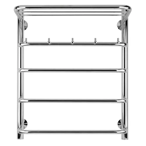 Полотенцесушитель Secado Мерида 1 КСП , с крючками и полочкой, электрический L/R хром, Выбрать размер: 40х60, Ориентация: левая