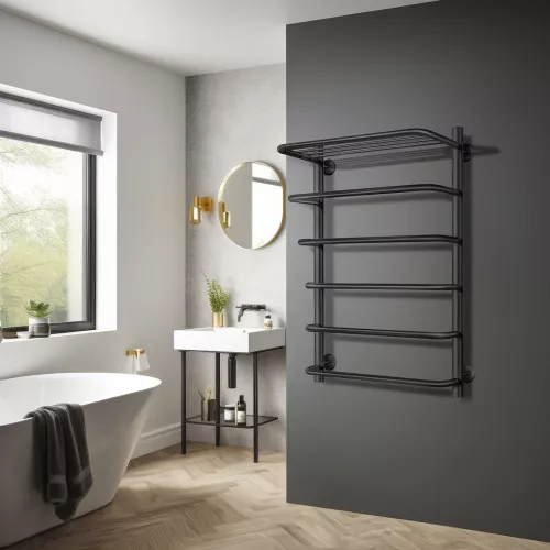 Полотенцесушитель Secado Мерида 2 СП, с полочкой, электрический L/R  хром, Выбрать размер: 40х60, Ориентация: левая, изображение 2