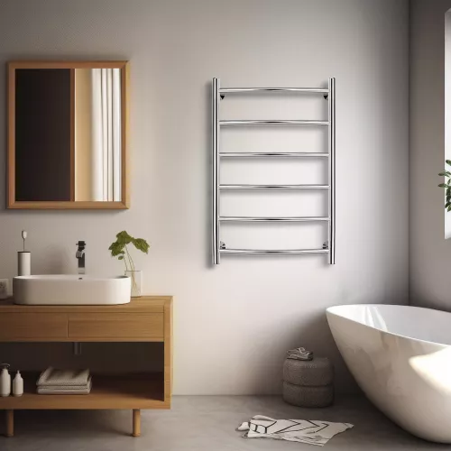 Полотенцесушитель Secado Милан 1 электрический L/R хром, Выбрать размер: 40х60, Ориентация: левая, изображение 2