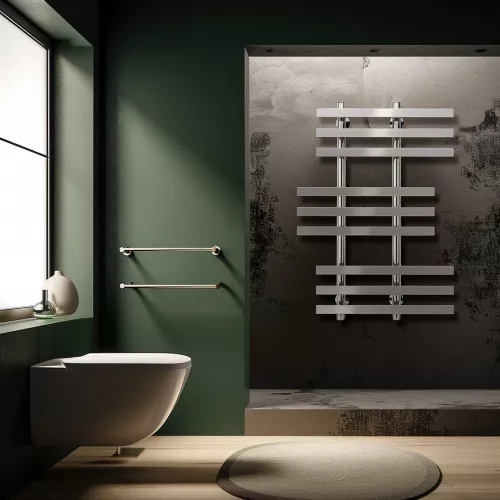 Полотенцесушитель Secado Понтида 6 электрический L/R  хром, Выбрать размер: 50х60, Ориентация: левая, изображение 2