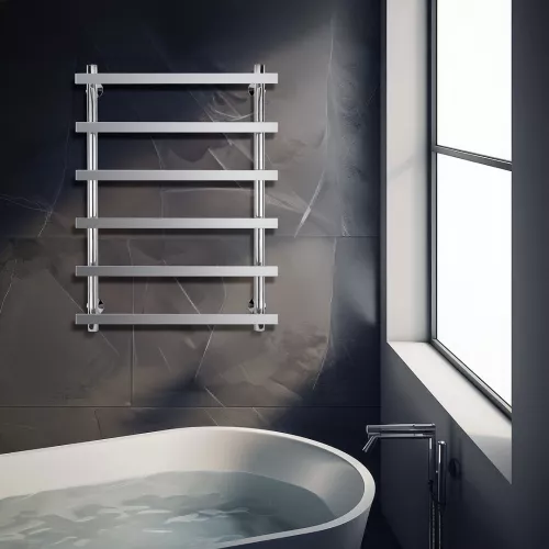 Полотенцесушитель Secado Понтида 1 электрический L/R  хром, Выбрать размер: 50х60, Ориентация: левая, изображение 3