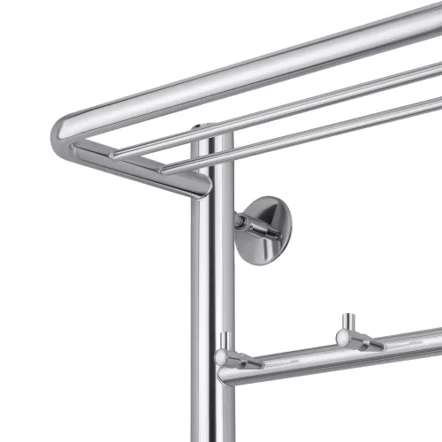 Полотенцесушитель Secado Триада 1 КСП , с крючками и полочкой , электрический L/R хром, Выбрать размер: 40х60, Ориентация: левая, изображение 4