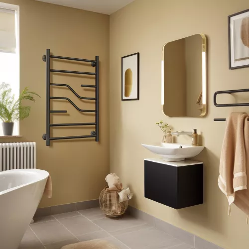 Полотенцесушитель Secado Риволи электрический L/R  хром, Выбрать размер: 40х60, Ориентация: левая, изображение 3