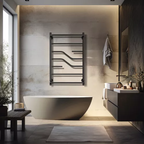 Полотенцесушитель Secado Риволи СП , с полочкой , электрический L/R  хром, Выбрать размер: 40х60, Ориентация: левая, изображение 3