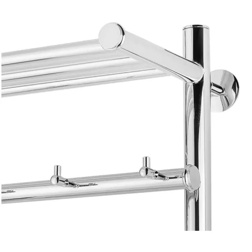 Полотенцесушитель Secado Турин 1 КСП, с крючками и полочкой,  электрический L/R  хром, Выбрать размер: 50х60, Ориентация: левая, изображение 4