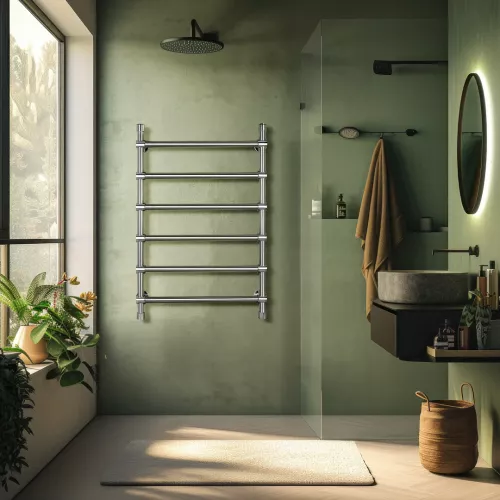 Полотенцесушитель Secado Флоренция 2  электрический L/R хром, Выбрать размер: 40х60, Ориентация: левая, изображение 2