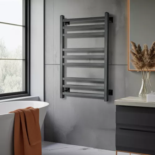 Полотенцесушитель Secado Корато 3 электрический L/R черный матовый, Выбрать размер: 40х60, Ориентация: левая, изображение 2