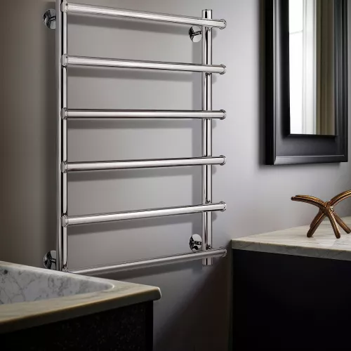 Полотенцесушитель Secado Турин 1 электрический L/R  хром, Выбрать размер: 50х60, Ориентация: левая, изображение 2