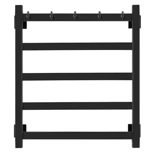 Полотенцесушитель Secado Корсико 1 К , с крючками, электрический L/R  черный матовый, Выбрать размер: 40х60, Ориентация: левая